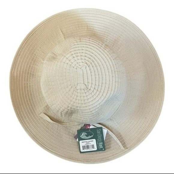 Vintage San Diego Hat Co Beige Bucket Hat Women\'s Sun Hat Polyester Beach NWT